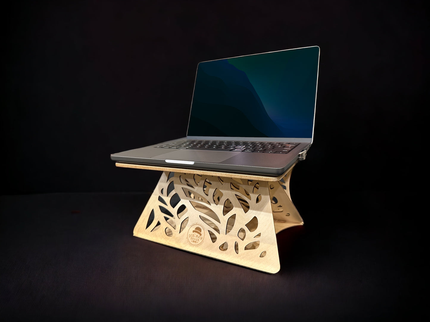 Folding Wood Laptop Stand